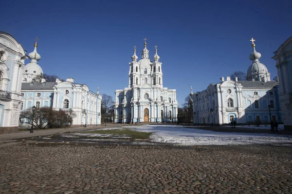 Smolny Cathedral Architecture Saint Petersburg Russia — Fotografia de Stock