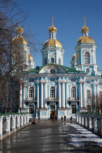 聖ニコラス大聖堂 建築だ サンクトペテルブルク ロシア — ストック写真