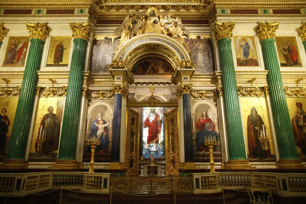 Issac Cathedral Iconostasis Saint Petersburg Russia — Stockfoto