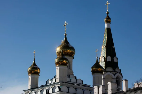 Russian Orthodox Church Architecture Saint Petersburg Russia — стокове фото