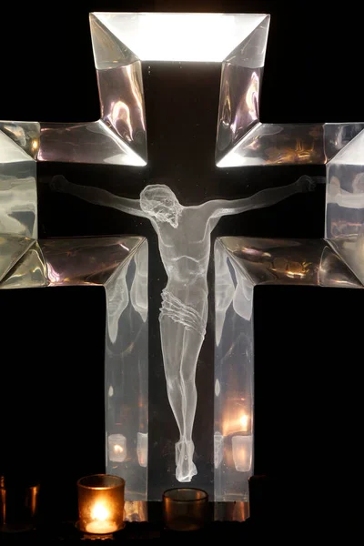 Patrick Old Cathedral Crucifix United States America — стокове фото
