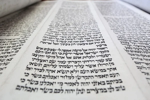 Una Pergamena Ebraica Torah Simbolo Dell Ebraismo Francia — Foto Stock
