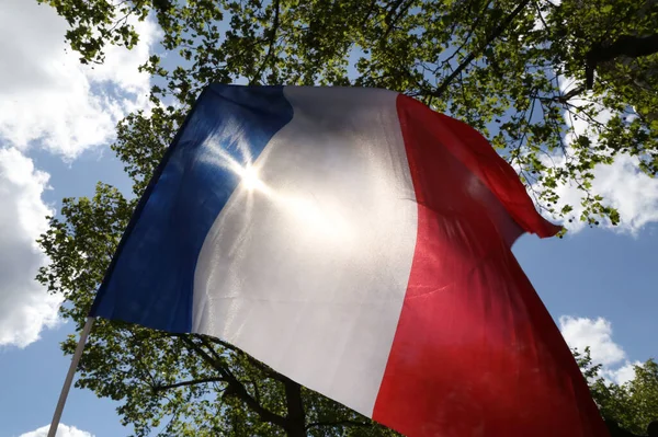 Drapeau Français Bleu Blanc Rouge Paris France — Photo