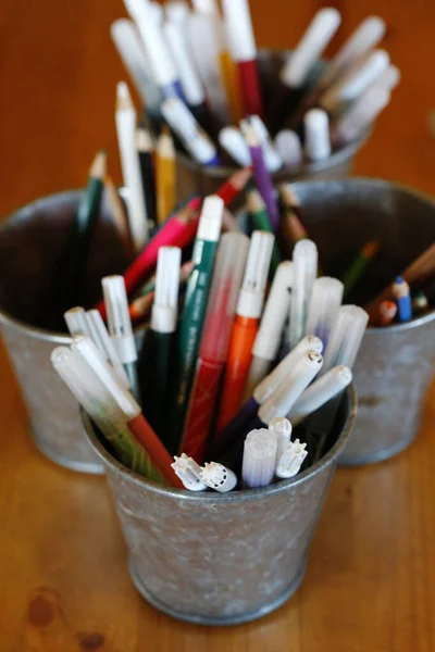 Pencils Pot School Education Concept France — Stock Photo, Image