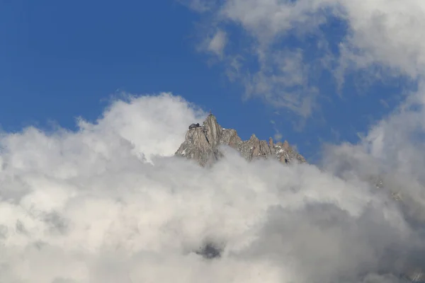 Aiguille Midi Los Alpes Franceses Francia —  Fotos de Stock
