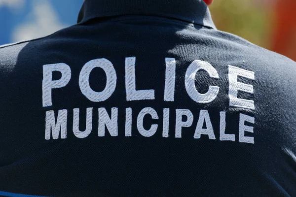 Policía Municipal Una Ciudad Francia —  Fotos de Stock