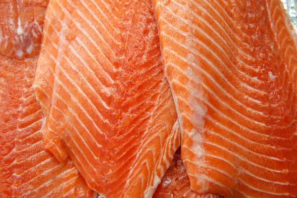 Fish Store Organic Salmon France — стокове фото