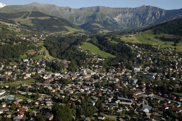 French Alps Famous Village Megeve France — Fotografia de Stock