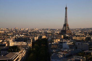 Paris şehri. Eyfel Kulesi. Fransa