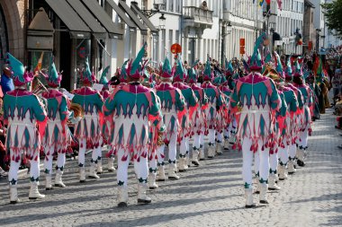 The pageant of the Golden Tree.  West Flanders. Belgium. 
