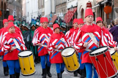 The pageant of the Golden Tree.  West Flanders. Belgium. 