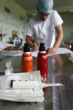 Brazzaville Hospital. Intensive care unit. Congo. 