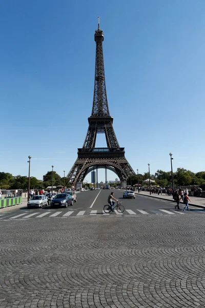 Slavná Eiffelova Věž Paříž Francie — Stock fotografie