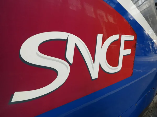 Logotipo Sncf Transporte Francia — Foto de Stock