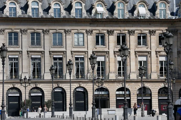 Helyet Vendome Idegenforgalom Párizsban Franciaország — Stock Fotó