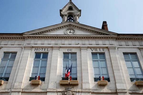 Hôtel Ville Dans Une Petite Ville Architecture Voyage France — Photo