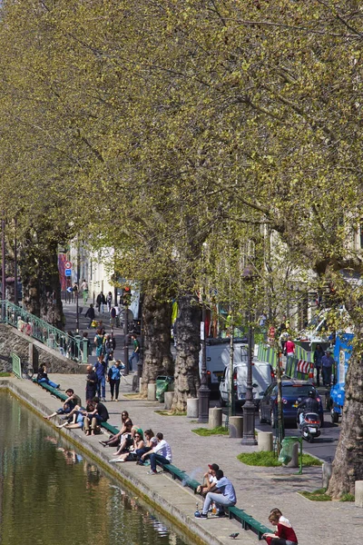 Quai Jemmaps Travel Paris France — Zdjęcie stockowe