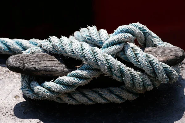 Ropes Fishing Boat France — Fotografia de Stock