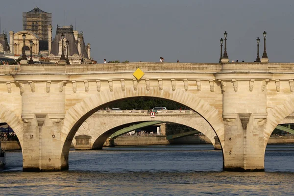 Oldest Bridge Paris Pont Neuf Tourism Paris France — Zdjęcie stockowe