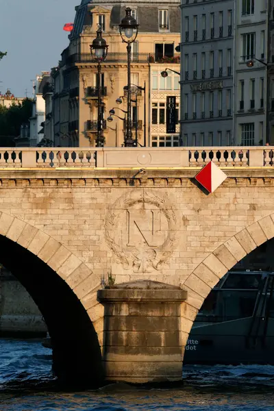 Napoleon Bridge Tourism Paris France — Zdjęcie stockowe
