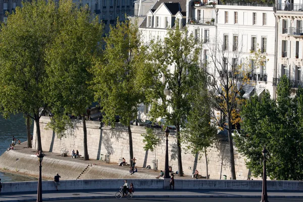 Paris Quai Seine Ile Saint Louis France — Stock fotografie