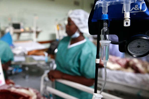 Brazzaville Hospital. Intensive care unit. Congo. 