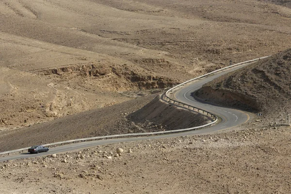 Road Desert Travel Tourism Israel — Stockfoto