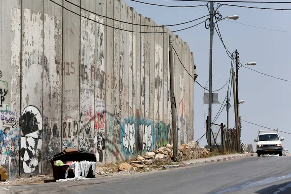 Israeli West Bank Separation Barrier Israel — Foto de Stock
