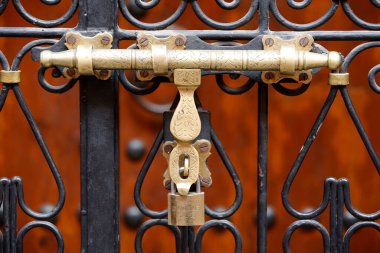 Locker on a door.  Marrakech. Morocco. 