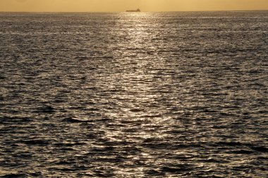 Sunset on the see in Africa.  Senegal. 