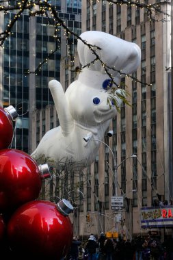Pillsbury Doughboy. Macy's Thanksgiving Day Parade. United states of America. 