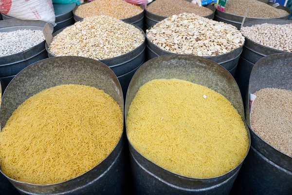 Traditional Grocery Market Marrakech Morocco — Stockfoto