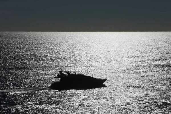Mediterranean Sea Sunset Principality Monaco — Stock Photo, Image