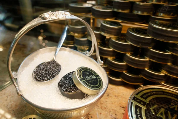 Russian Caviar Saint Petersburg Russia — стоковое фото