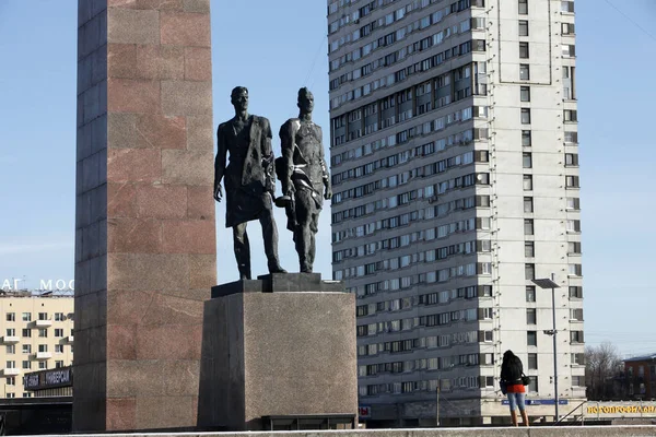 Victory Square War Memorial Saint Petersburg Russia — стокове фото
