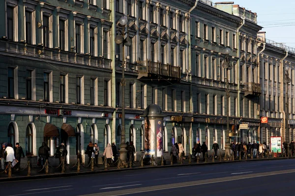 Nevsky Prospekt Avenida Principal San Petersburgo San Petersburgo Rusia —  Fotos de Stock