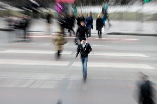 Pedestrians Saint Petersburg Russia — Foto Stock