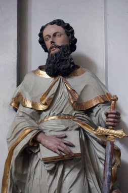 Sainte-Croix Katolik Kilisesi. Havari Aziz Paul. Cenevre. İsviçre. 