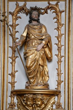 Strasbourg Katedrali Leydimiz. Aziz Lawrence Şapeli. Fransa. 