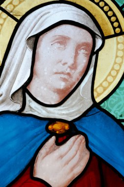Lekeli cam pencere. Bakire Meryem. Fransa. 