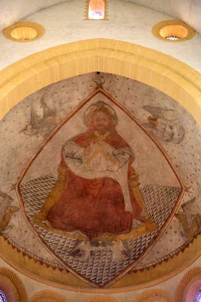 Heilige Hart Basiliek Paray Monial Gewelf Van Het Koor Versierd — Stockfoto