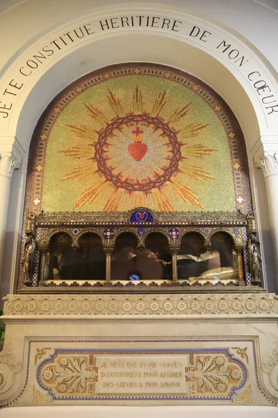 Capela Aparição Relicário Sainte Marguerite Marie Alacoque — Fotografia de Stock