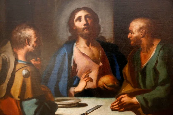 Hieron Museum Meal Emmaus Italy 17Th France — Stock Photo, Image