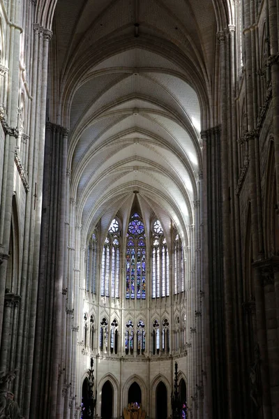 Notre Dame Amiens Cathedral Nave France — Stock Photo, Image
