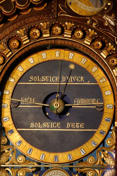Kathedrale Von Beauvais Astronomische Uhr 1866 Frankreich — Stockfoto