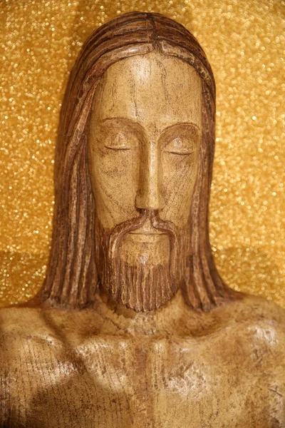 Rzeźba Jezusa Chrystusa Wiara Duchowość Francja — Zdjęcie stockowe