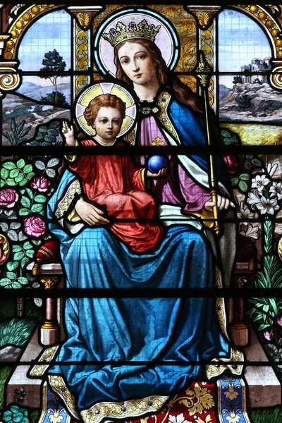 Vierge Enfant Foi Spiritualité France — Photo