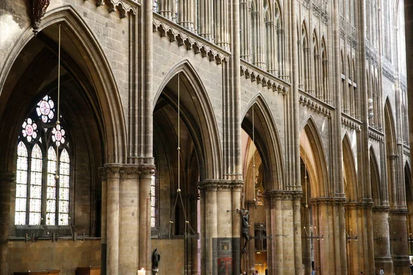 Catedral Metz Iglesia Católica Francia — Foto de Stock