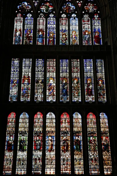 Münster Von Metz Glasfenster Von Thiebaut Lixheim 1504 Nordquerschiff Frankreich — Stockfoto