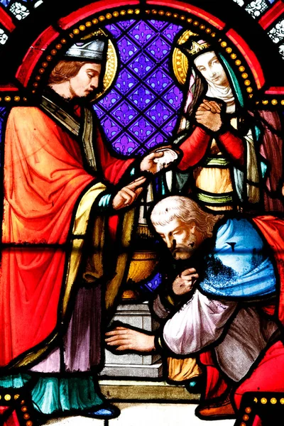 Sainte Clotilde Kirche Taufe Von Clovis Dem Ersten Christlichen König — Stockfoto